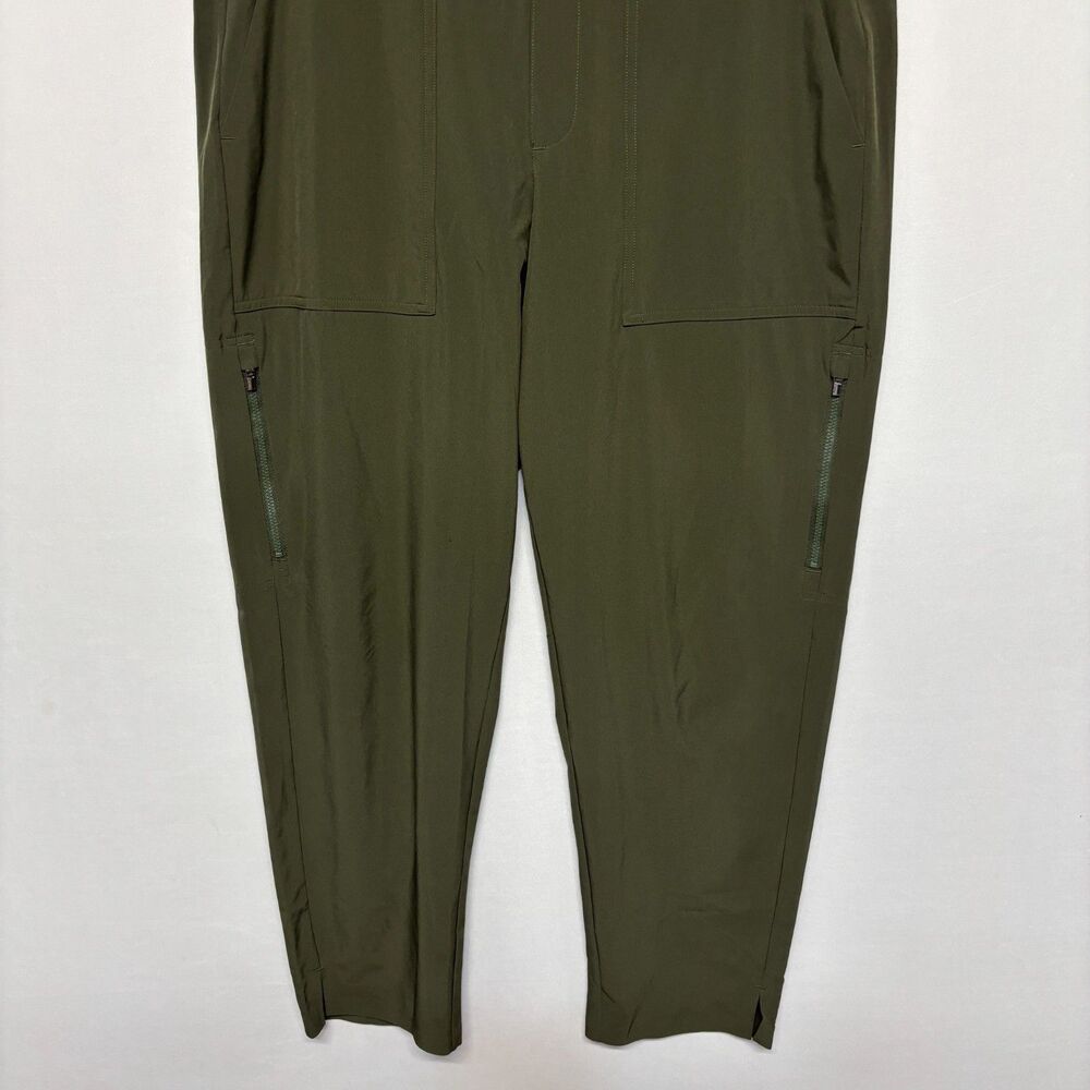 Athleta Brooklyn Mid Rise Ankle Utility Pants Size 14 Aspen Olive SP24 D132 -16 - Picture 15 of 16